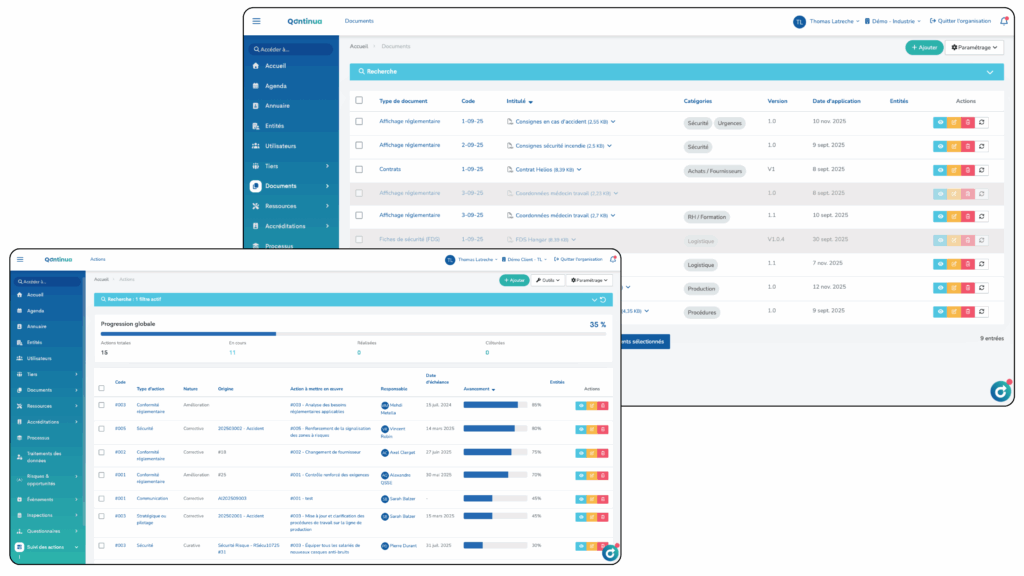 Logiciel QHSE par secteur Qualité & Sécurité Logiciel QHSE par secteur Qualité & Sécurité