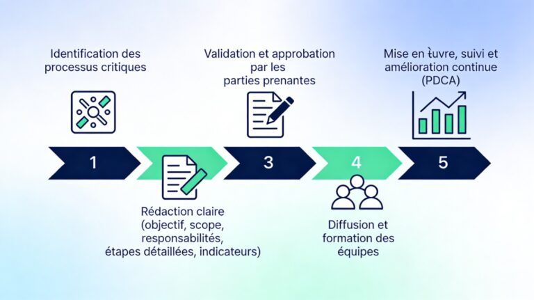 rédaction et mise en place procédures qualité