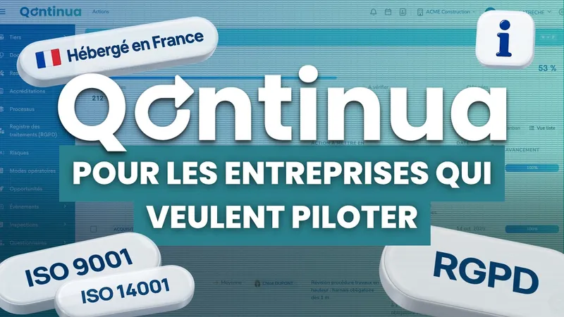 Pr&eacute;sentation vid&eacute;o du logiciel Qontinua